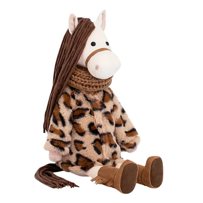 Мягкая игрушка Лошадка Николь 25 см Символ Года Orange 2616/25 1