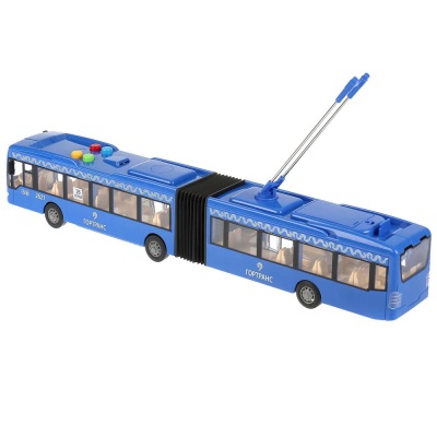 Коллекционная машинка Троллейбус Технопарк TROL-45PL-BU 02
