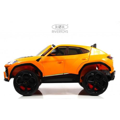 Детский электромобиль Lamborghini Urus RiverToys E777EE оранжевый фото 14