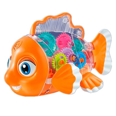 Музыкальная светящаяся рыбка с шестерёнками 5424801 1