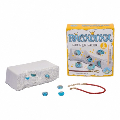 Раскопки для детей Бусины для браслета 6 голубых бусин Десятое королевство 05163 1 Раскопки для детей Бусины для браслета 6 голубых бусин Десятое королевство 05163 1