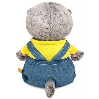 Мягкая игрушка Кот Басик Baby в комбинезоне деним Budi Basa BB-161 3