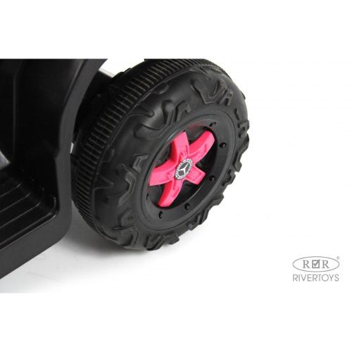 Детский электромобиль RiverToys G005GG розовый фото 10