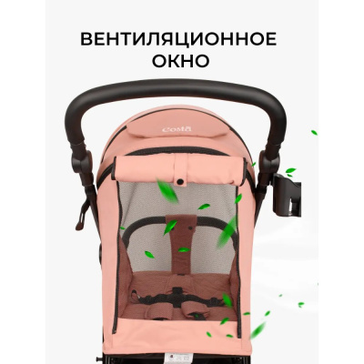 Коляска прогулочная Costa Vita VT-9 пыльная роза