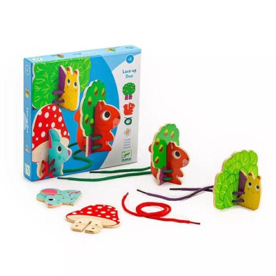 Развивающая игра Шнуровка дуо Djeco DJ01674 Развивающая игра Шнуровка дуо Djeco DJ01674