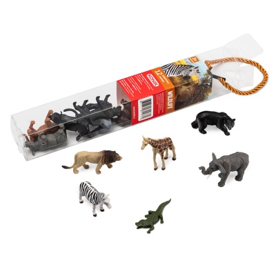 Набор мини фигурок Животные Африки Wildlife 12 штук Konik AMW2142