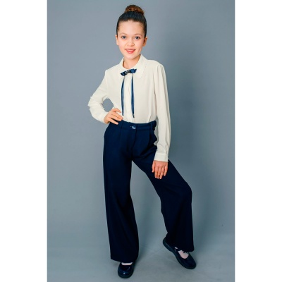 Блузка школьная для девочки размер 116 Deloras С64276 молочная 2