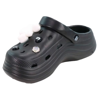 Сабо для девочки и мальчика Baden KPD004-011 черные 2