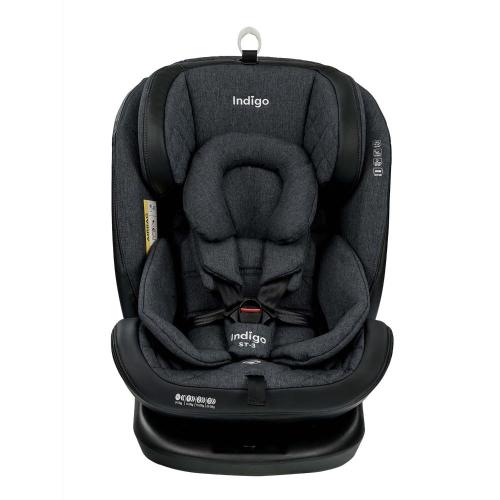 Автокресло Indigo Aero IsoFix ST-3 тёмно-серый лён фото 2