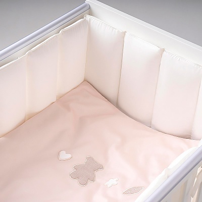 Бортик для детской кроватки Sateen Collection Айвори Perina ФБ-1.03.01 3