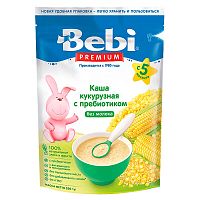 Каша кукурузная с пребиотиком без молока 200 грамм Bebi Premium 87041