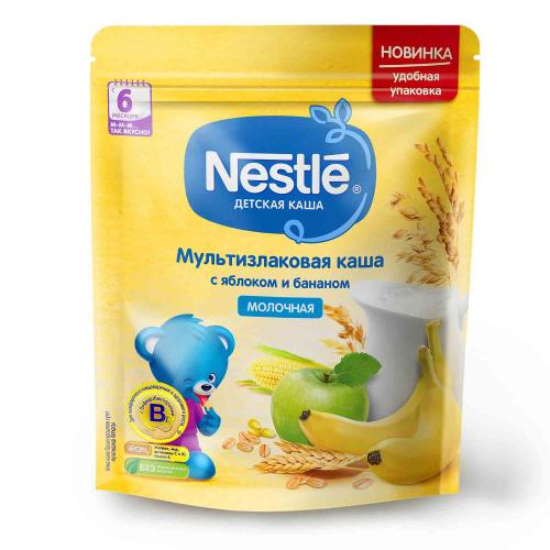 Каша молочная мультизлаковая яблоко банан 220г с 6меc Nestle