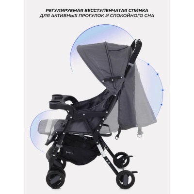 Детская прогулочная коляска Rant Basic Uno RA350 Graphite 04