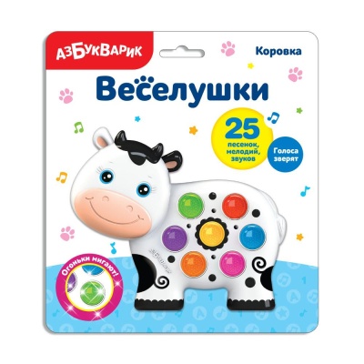 Развивающая игрушка Веселушки Коровка Азбукварик 2227 02