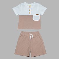 Комплект Футболка и шорты Чуди Кидс 396125Ц1-3 какао