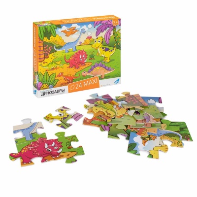 Пазл 24 MAXI Динозавры Dream Makers RI2404 2