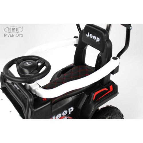 Детский электромобиль RiverToys G003GG белый фото 16