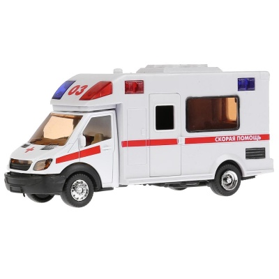 Металлическая модель Скорая помощь Технопарк 1022S-R 01
