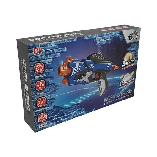 Бластер с мягкими шариками Soft Strike Mr Boy FCJ0994149 фото 2