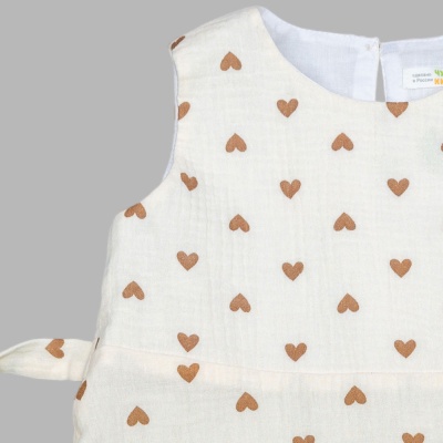 Платье Сердечки Чуди Кидс 353625Ц2-3 экрю 02 Платье Сердечки Чуди Кидс 353625Ц2-3 экрю 02