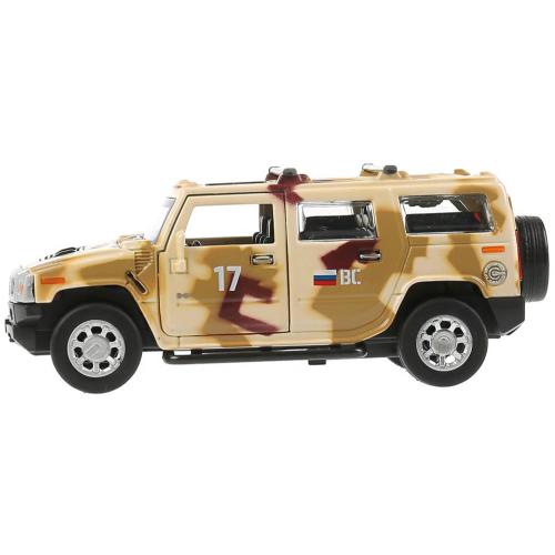 Машинка металлическая Hummer H2 Камуфляж Технопарк HUM2-12MIL-BN фото 3