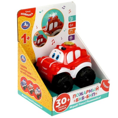 Музыкальная машинка пожарный Бип-Бип Умка HT844-R2