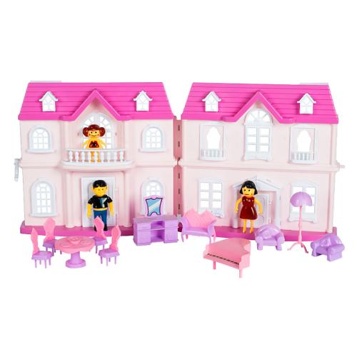 Кукольный домик House Euit Family 3 куклы подсветка 1000186