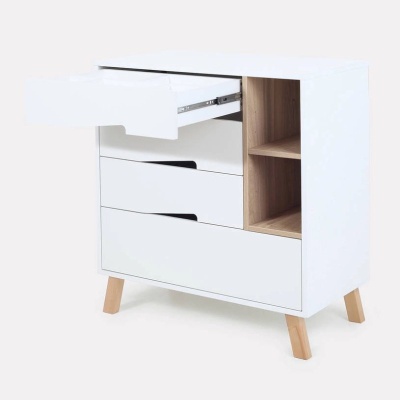 Комод пеленальный с органайзером Rant Lago Pro 800/4 Cloud White