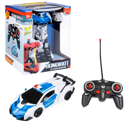 Трансформер радиоуправляемый 2в1 робот полицейская машина Bondibon BB6067 2
