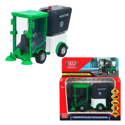 Игрушка металлическая Уборочная машинка Технопарк VACCAR-11-GN 3