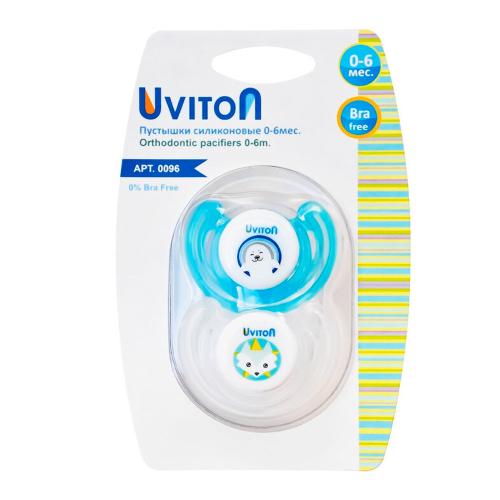 Пустышка силиконовая ортодонтическая 0-6 мес Uviton 0096 фото 2