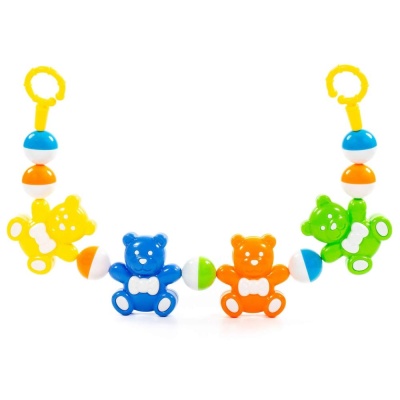 Погремушка-подвеска Весёлые мишки Полесье 71583 01