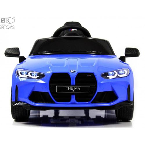 Детский электромобиль BMW M4 RiverToys A004AA синий фото 15