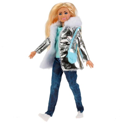 Кукла София в серебристой парке 29 см Карапуз 66001-W1-SPS-BB