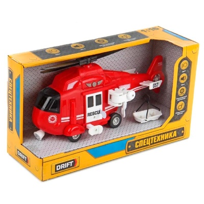 Вертолет Спасательный фрикционный свет звук Veld Co 70802 4