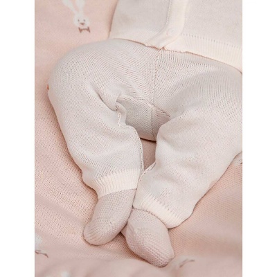 Комплект Зайка кардиган с капюшоном и брюки Наследникъ НВ6025-ЭК-БЖ 3