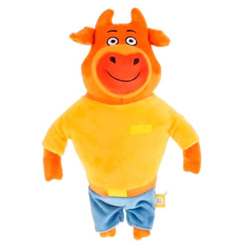 Мягкая озвученная игрушка Оранжевая корова Папа 30 см Мульти-Пульти V92752-23