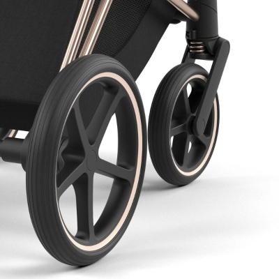 Коляска 2 в 1 Cybex Priam IV Rosegold Leaf Green