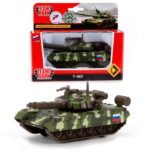 Металлический инерционный танк Т-90 Технопарк SB-16-19-T90-M-WB