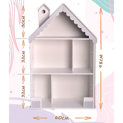 Домик для кукол Вероника Pema kids бело-серый 3