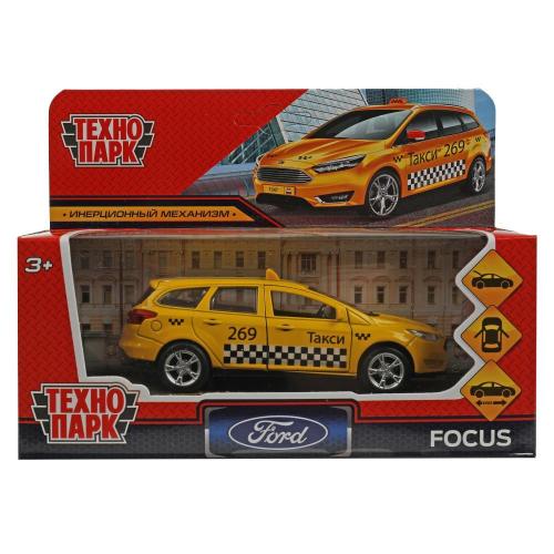 Металлическая машинка Ford Focus Turnier Такси Технопарк FOCUSSW-12TAX-YE фото 2