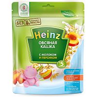 Каша молочная овсяная с персиком Heinz (с 5 мес) 250 г