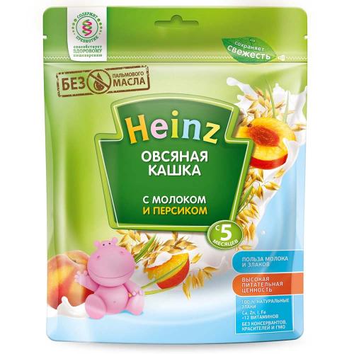 Каша молочная овсяная с персиком Heinz (с 5 мес) 250 г