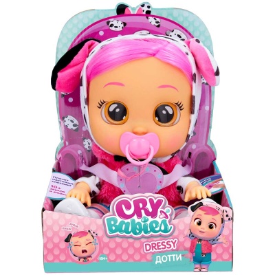 Интерактивная кукла Cry Babies Dressy Дотти IMC Toys 40884