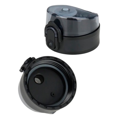 Бутылка Мотивация 500 мл с крышкой защелкой и ремешком Miland УД-9379 синяя 4