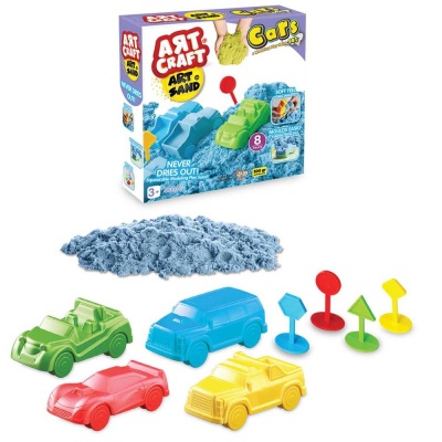 Набор c кинетическим песком Автогонки Art Sand 03609 01