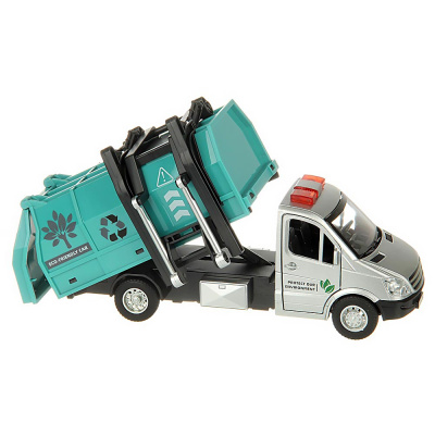 Автомобиль Мусоровоз инерционная свет звук Veld Co 132766 3