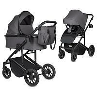 Коляска 2 в 1 Farfello Solo Duo Comfort SOLO-2 Graphite