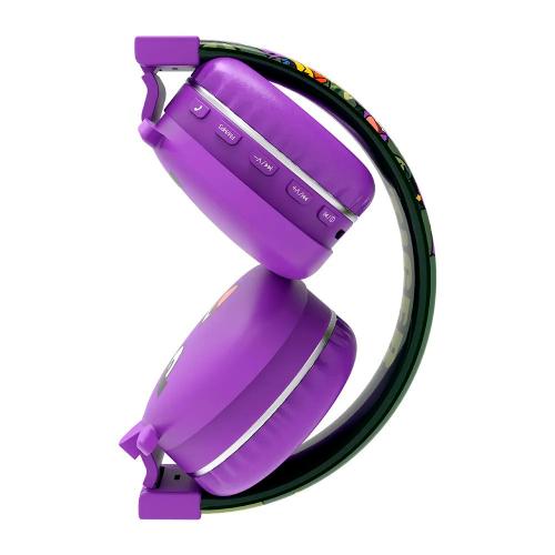 Наушники детские беспроводные Монстрик Shenzhen Toys YLFS-09BT фиолетовы фото 4