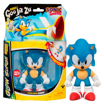 Игрушка-фигурка Соник Glow Surge GooJitZu 62880 4